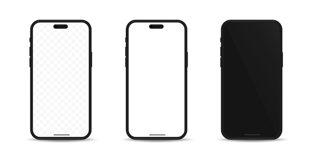 リアルなスマートフォン イラスト スマートフォンのデバイス 3D