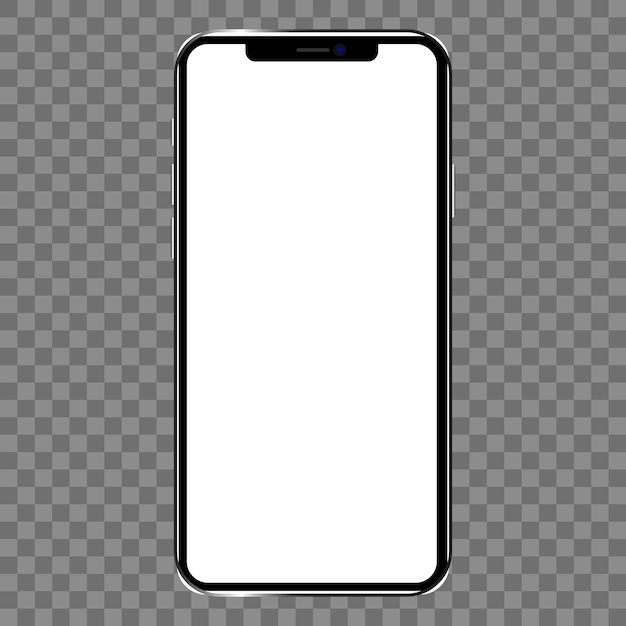 Vector realistic smartphone mockup template