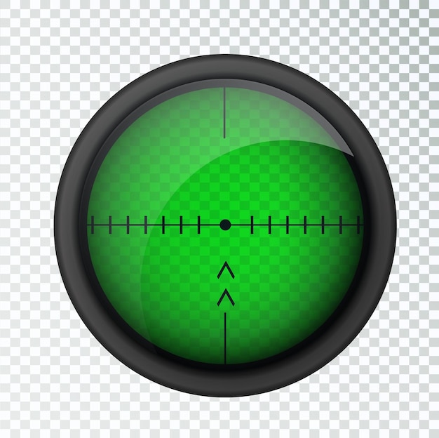 Realistic sniper sight thermal imager Sniper scope with measurement thermal imager marks template Sniper scope crosshairs view Realistic vector optical sight