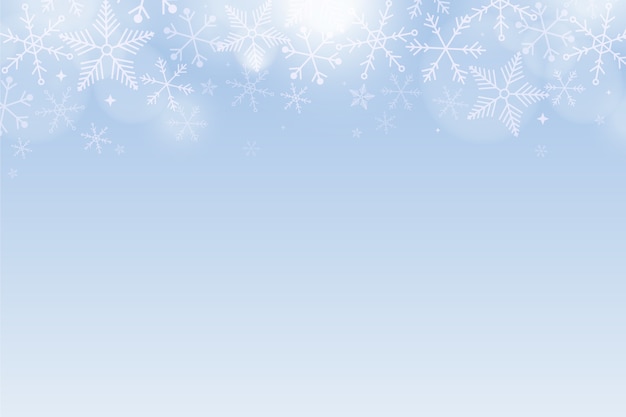 Realistic snowflake border