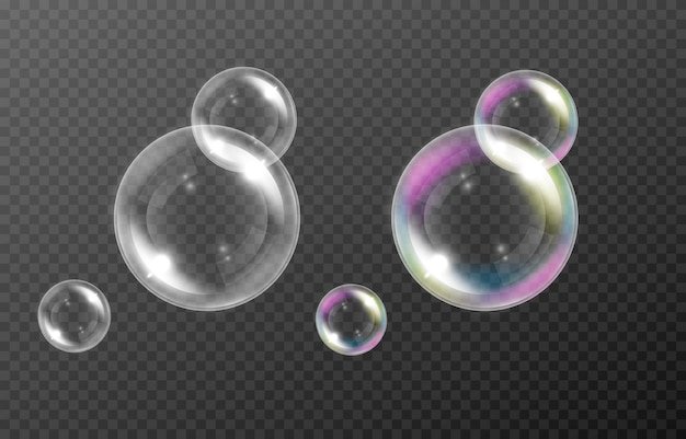 Realistic soap bubble.