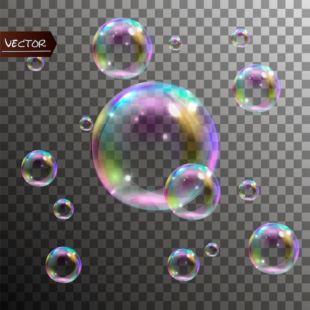 Vector Soap Bubble Realistic Soap Bubble Stock Vector (Royalty Free)  1895511178