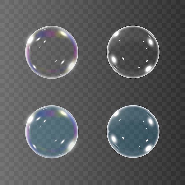 Realistic soap bubbles with