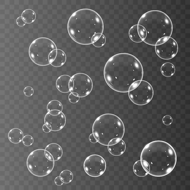 Realistic soap bubbles