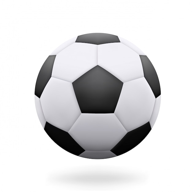 Realistic Soccer Ball isolated