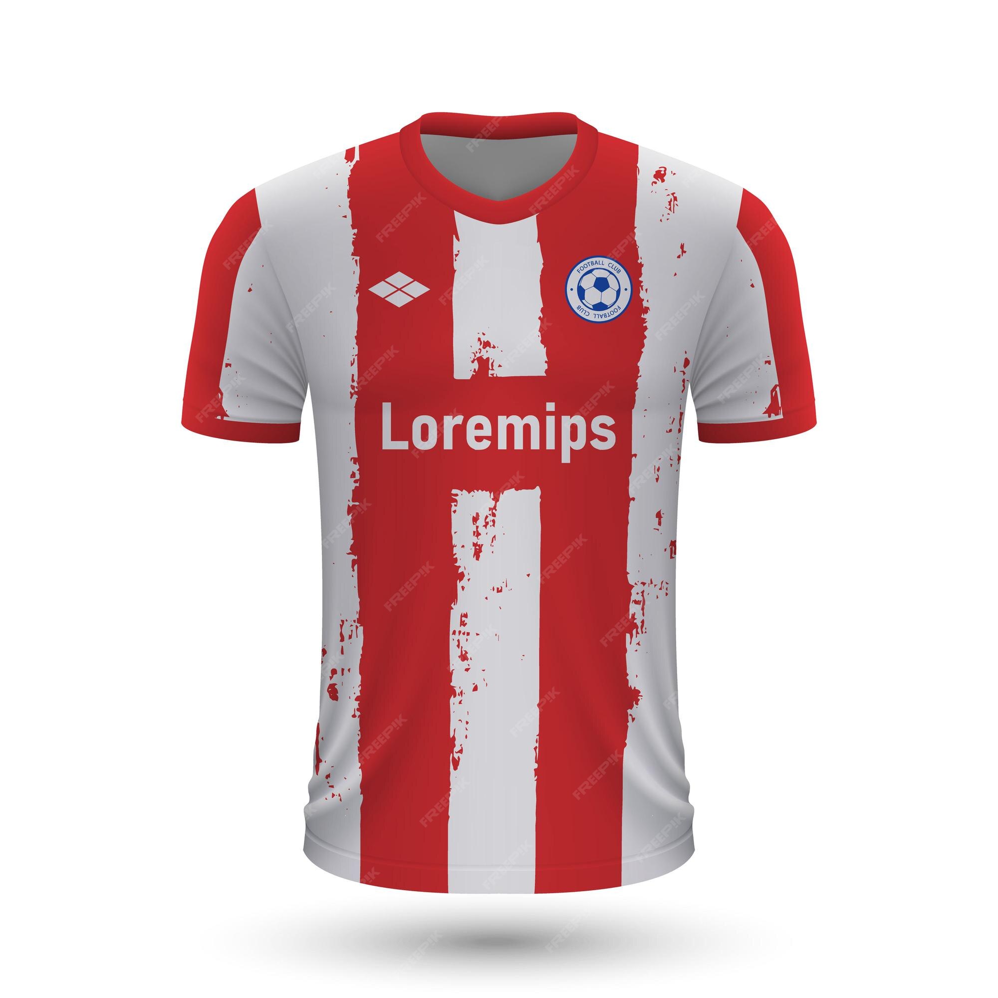 vergiftigen Rimpels scherm Premium Vector | Realistic soccer shirt atletico madrid 2022, jersey  template for