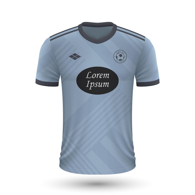 Realistic soccer shirt celta 2022, jersey template for football