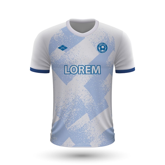 Realistic soccer shirt Dynamo Kyiv 2022, jersey template for foo