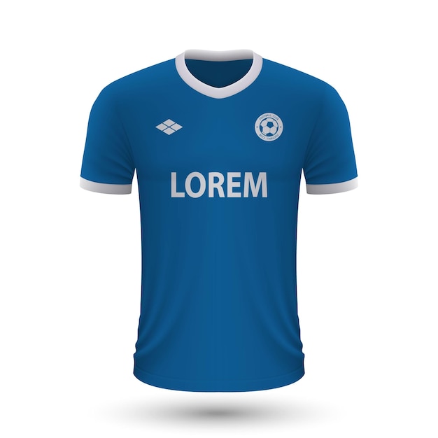 Realistic soccer shirt dynamo moscow 2022, jersey template for f