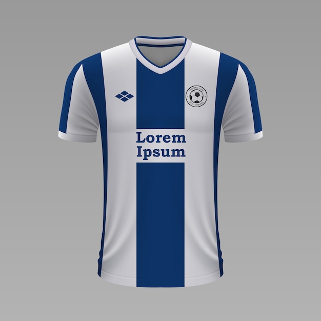 Realistic soccer shirt Espanyol, jersey template for football kit.