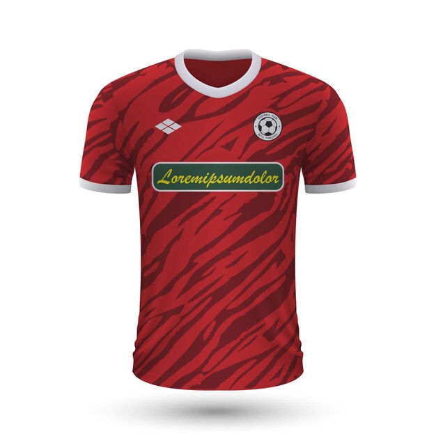 Realistic soccer shirt Freiburg 2022, jersey template for footba