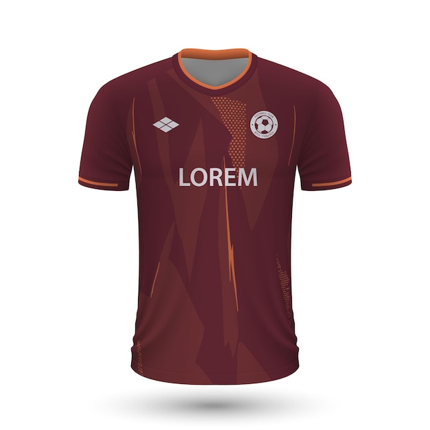 Realistic soccer shirt Metz 2022, jersey template for football k