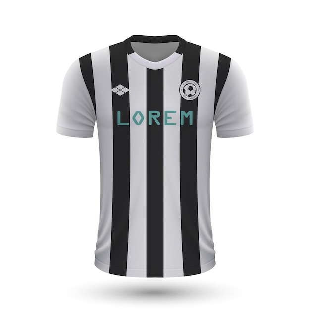 Реалистичная футбольная футболка Udinese 2022, шаблон майки для футбола