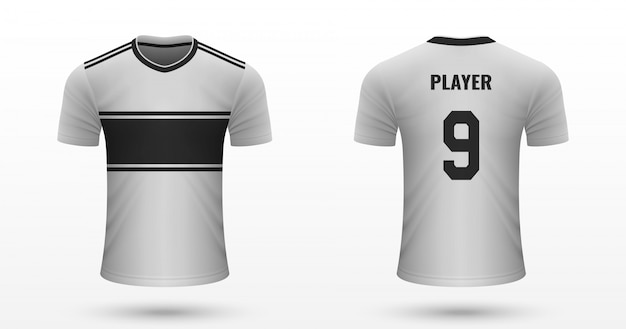 Realistic soccer shirt