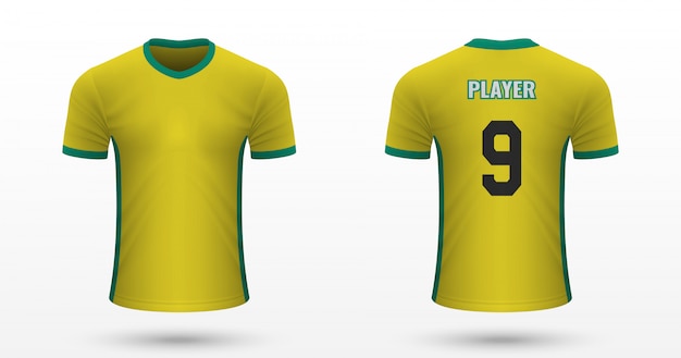 Realistic soccer shirt