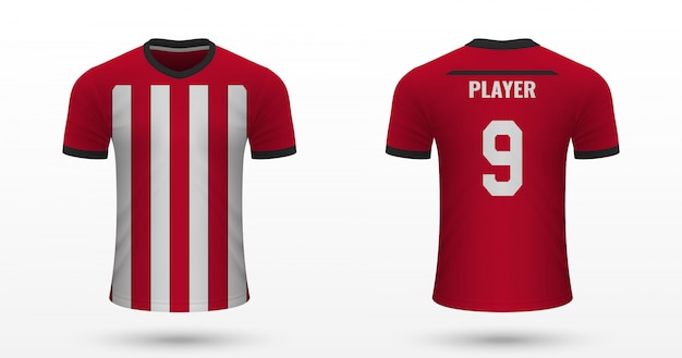 Maglia da calcio realistica