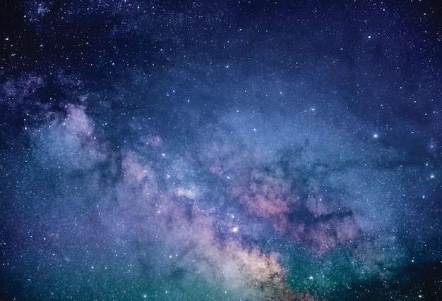 Realistic space galaxy background