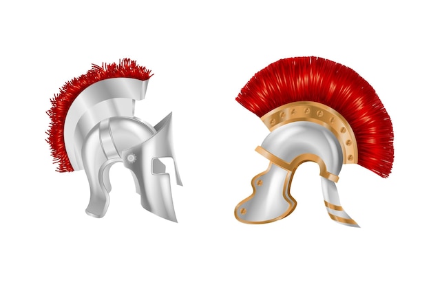 현실적인 스파르타 고대 그리스 로마 헬멧 실버 보호 헤드기어