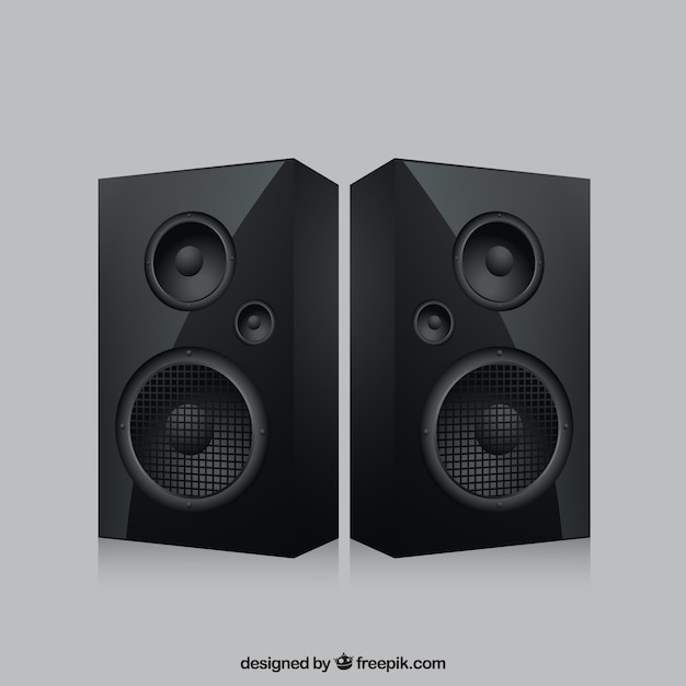 Vector realistic speakers