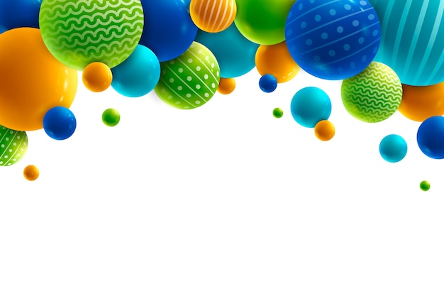 Vector realistic spheres background