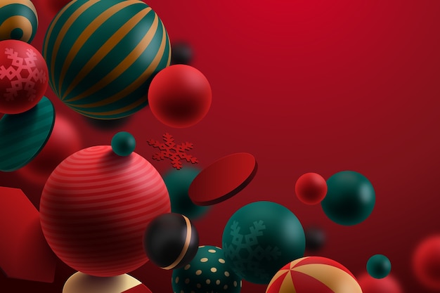 Vector realistic spheres background