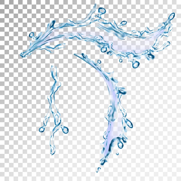 Vector a realistic splash of water