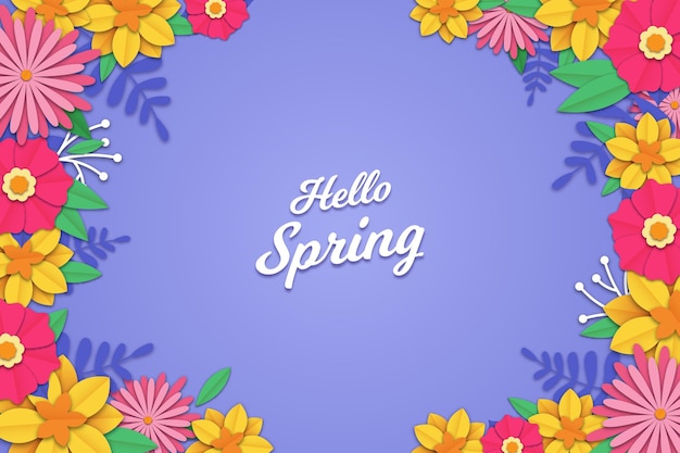 Realistic spring background