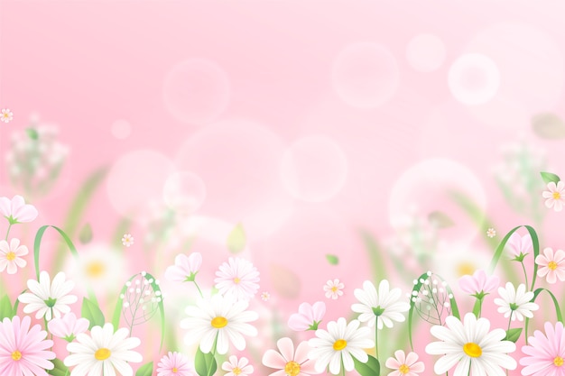 Realistic spring background