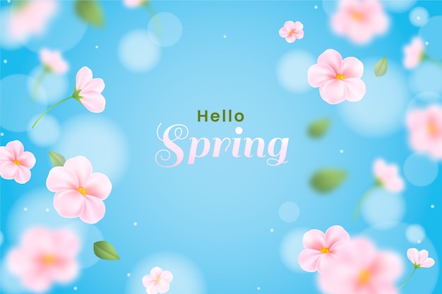 Vector realistic spring background