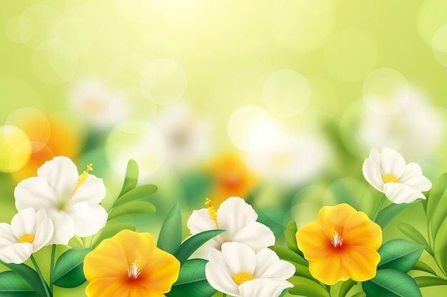 Vector realistic spring illustration