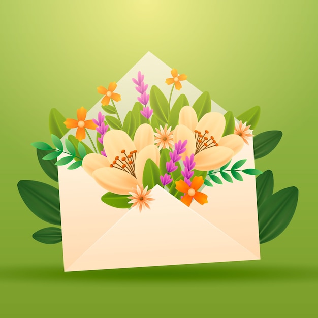 Vector realistic spring illustration