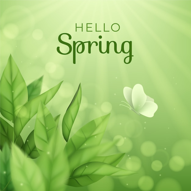 Vector realistic spring illustration