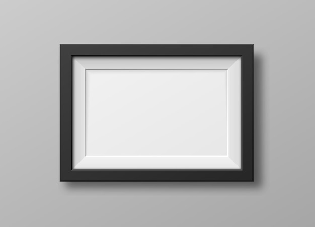 Realistic square black frame