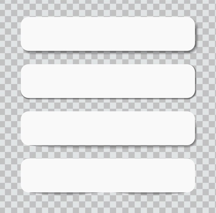 Vector realistic sticky notes isolated with real shadow