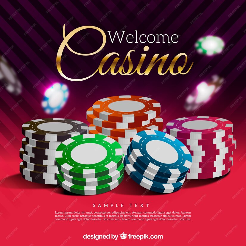 Premium Vector | Realistic style casino chips background