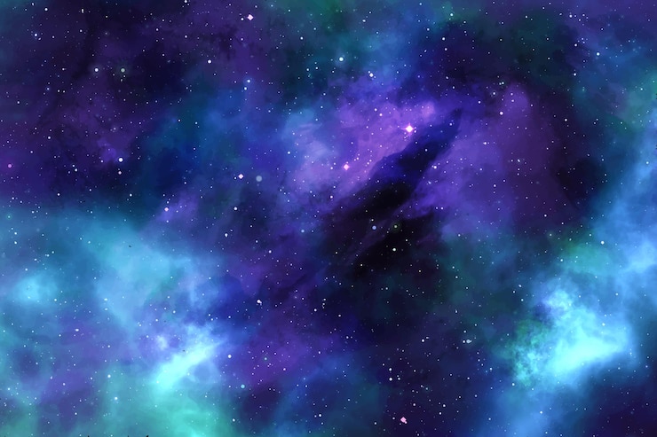 Vector realistic style colorful clouds background
