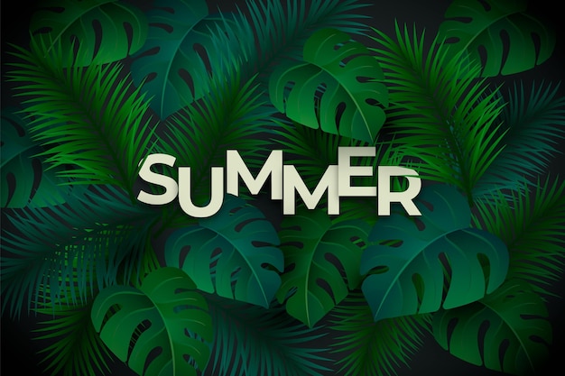 Vector realistic summer background