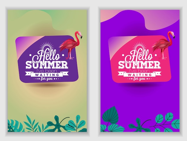 リアルな夏のスーパーセールバナーとポスターデザインと熱帯ビーチの背景ベクトル