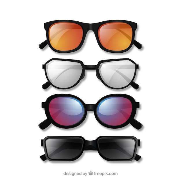 Realistic sunglasses collection