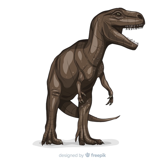 Vector realistic t-rex background