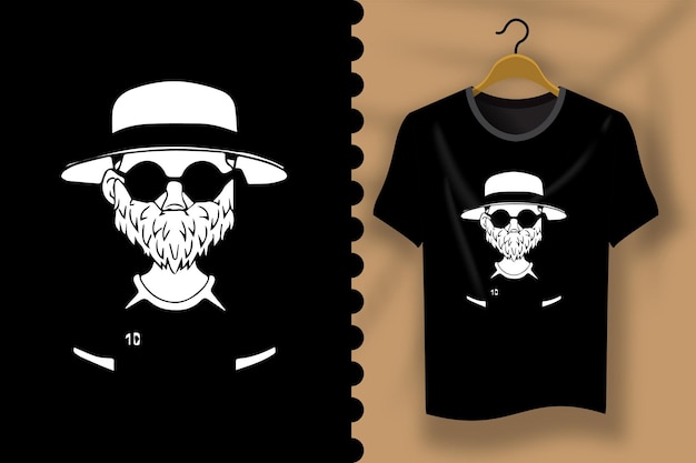 Realistic t shirt design illustration