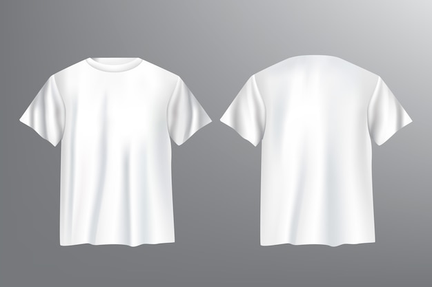 Realistic t-shirt mockup illustration