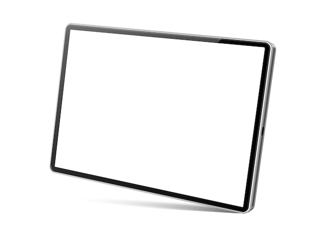 Realistic tablet computer blank tablet device