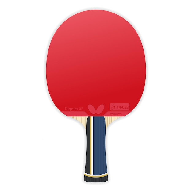 Realistic tennis racket Rackets for table tennis Ping pong Professional sports equipment ITTF Red pad rubber Attacking side Training ball