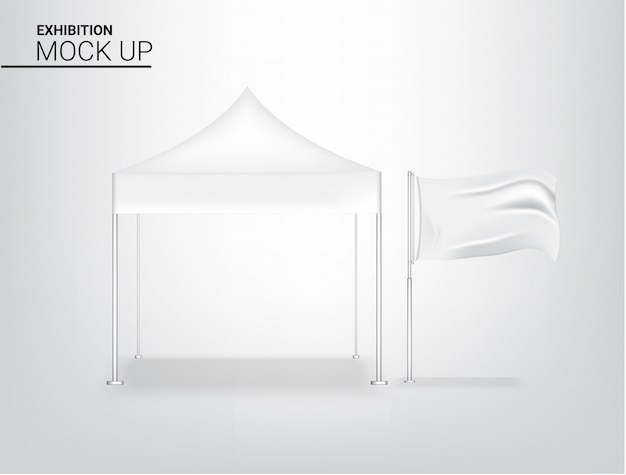 Realistic tent display pop booth for shop sale marketing promotion exhibition