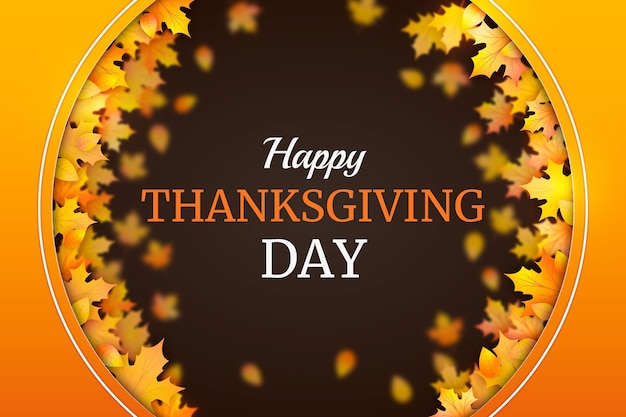 Vector realistic thanksgiving background