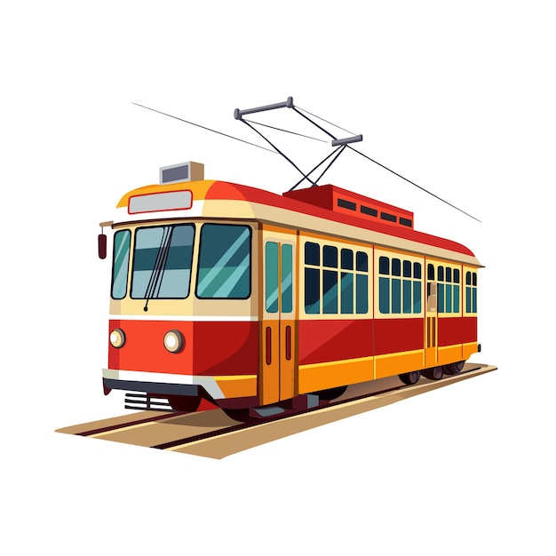 realistic train vector illustration concept