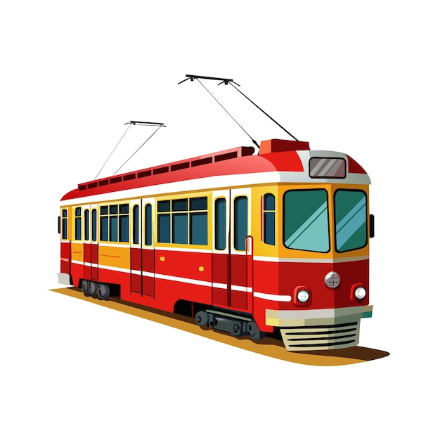 realistic train vector illustration concept