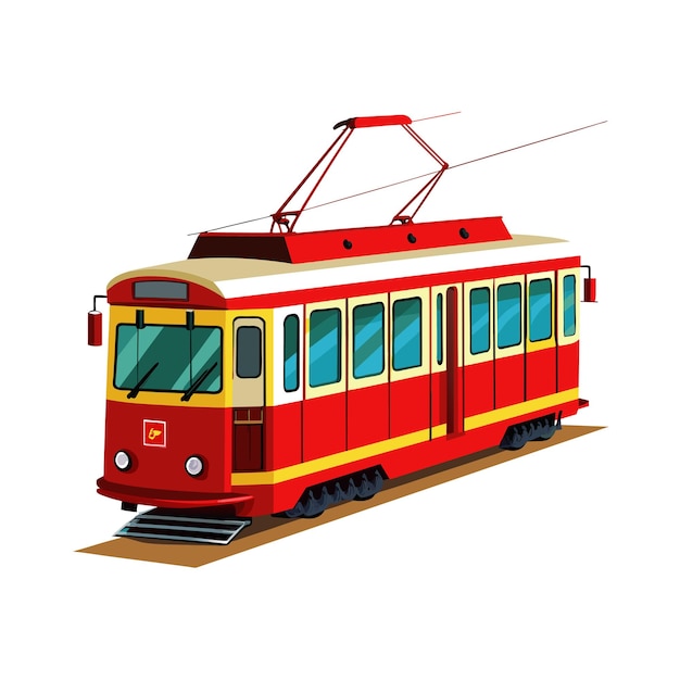 realistic train vector illustration concept