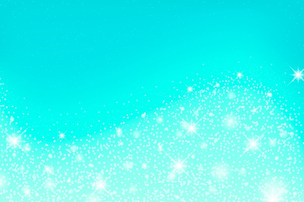 Vector realistic turquoise glitter background